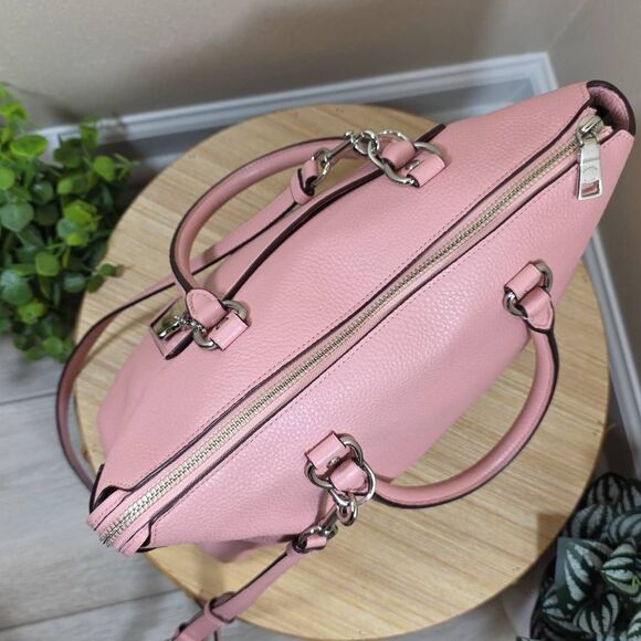 Coach Emma Pebbled Leather Satchel - Picture 13 of 16